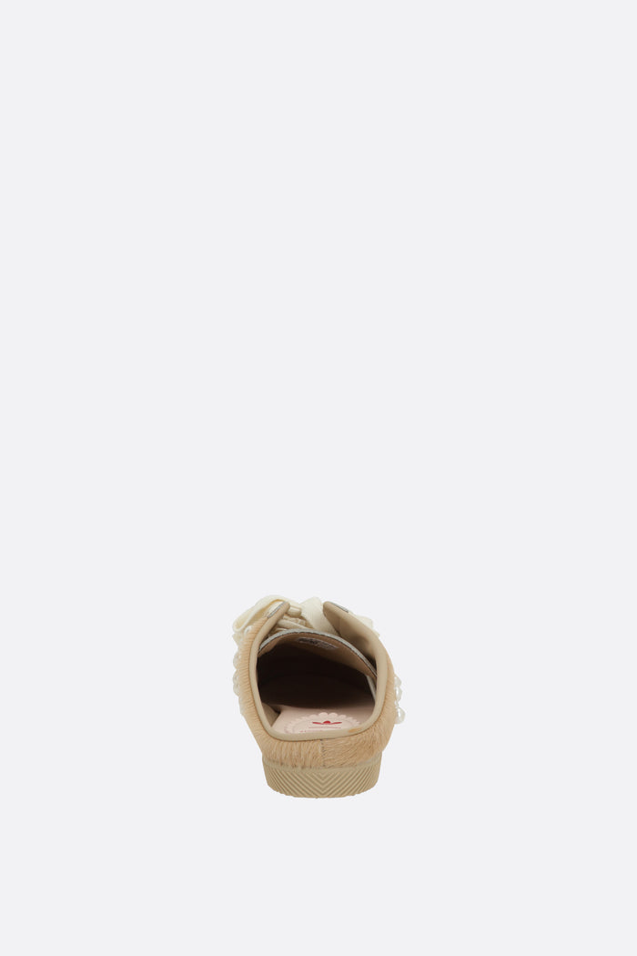 SR Japan mule sneakers in pony hair