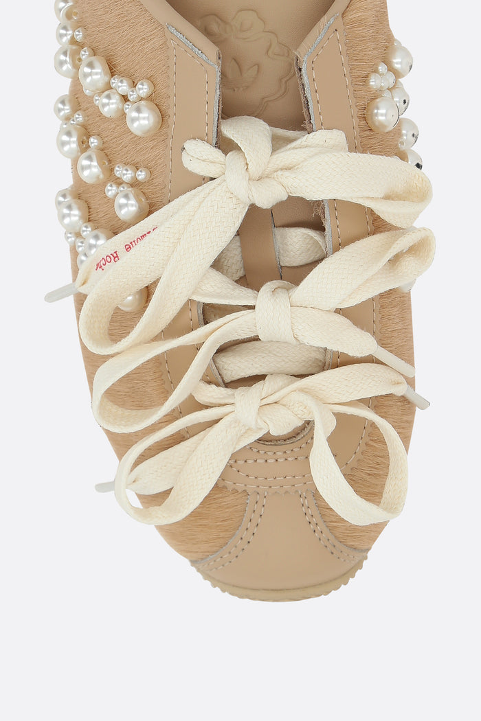 SR Japan mule sneakers in pony hair