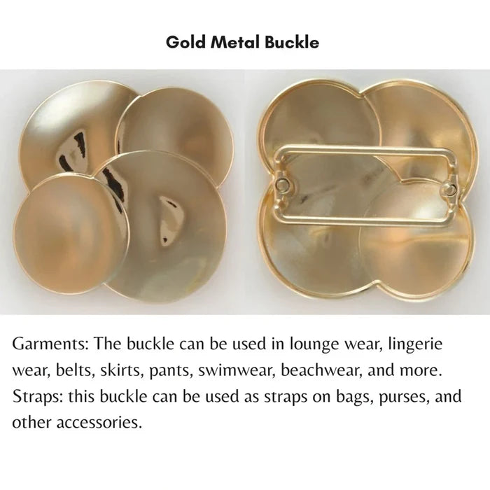 Stacked Metallic Discs Buckles
