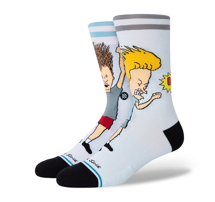 Stance Beavis and Butthead Settle Down Crew Socks - On The EDGE