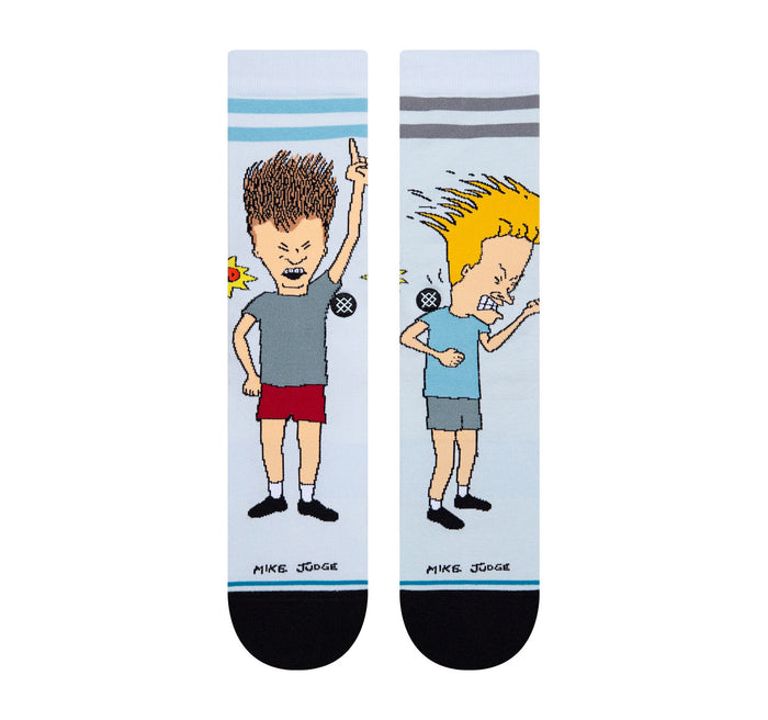 Stance Beavis and Butthead Settle Down Crew Socks - On The EDGE