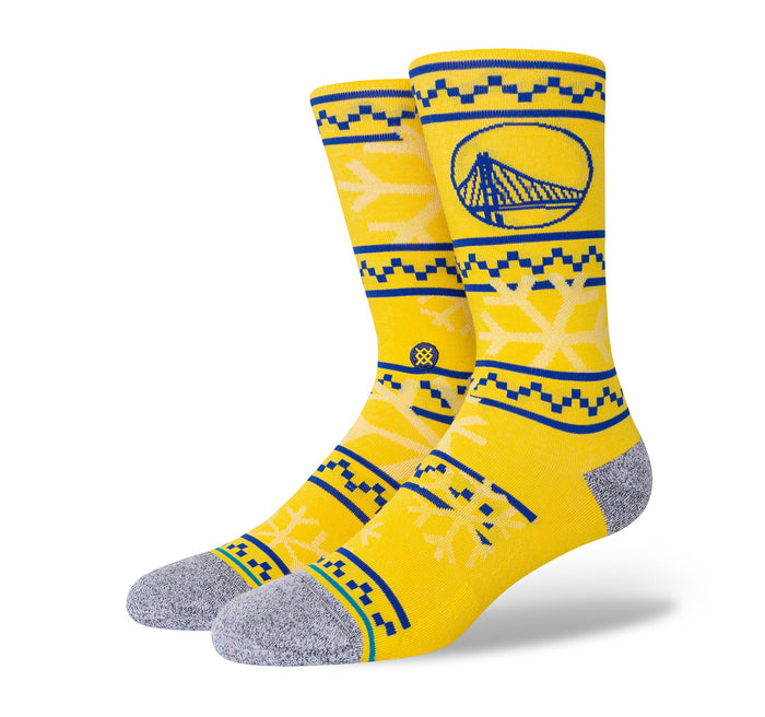 Stance Golden State Warriors Frosted 2 Crew Socks - On The EDGE