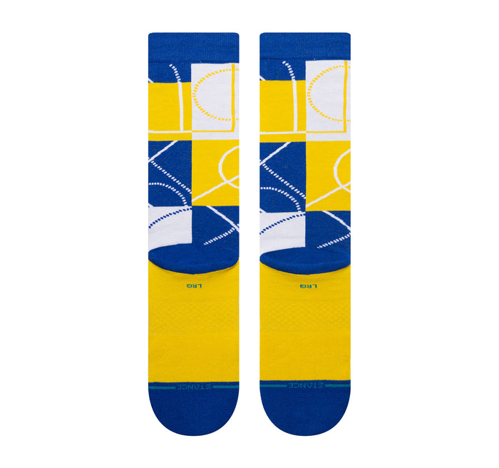 Stance Golden State Warriors Zone Crew Socks - On The EDGE