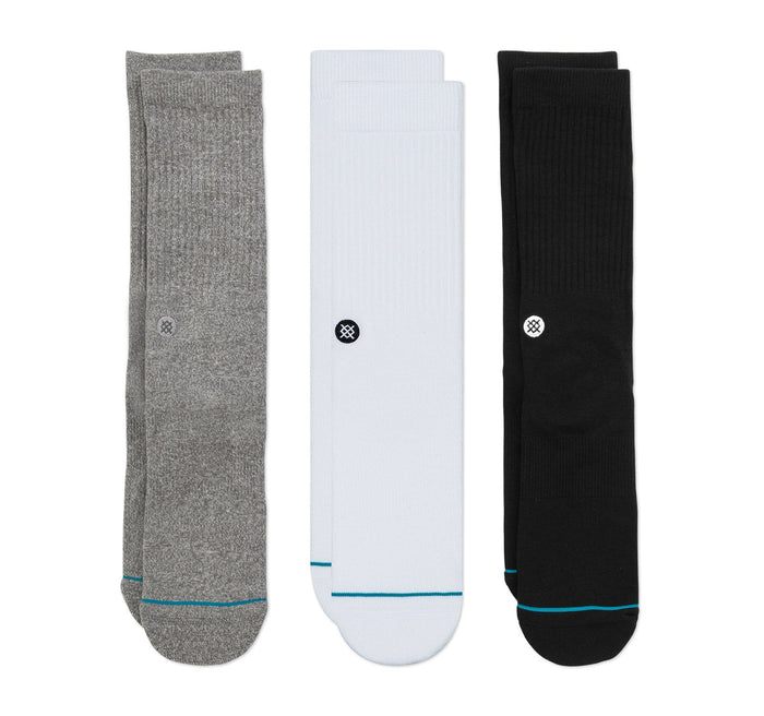 Stance Icon Crew Socks 3-Pack - On The EDGE