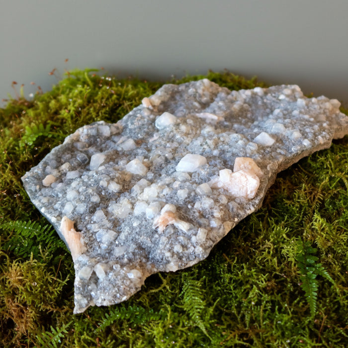 Stilbite Cluster Apophyllite Chalcedony Pink Serenity
