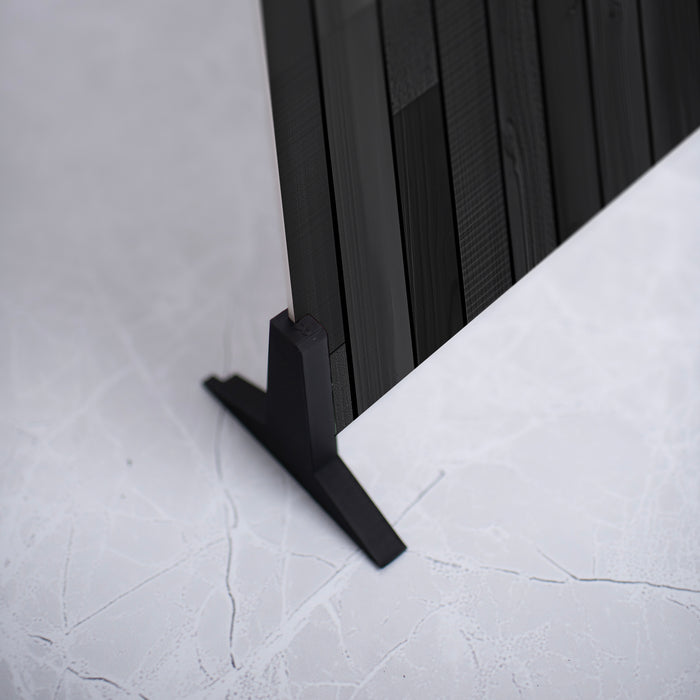 Textured Modern Sleek Black Wood