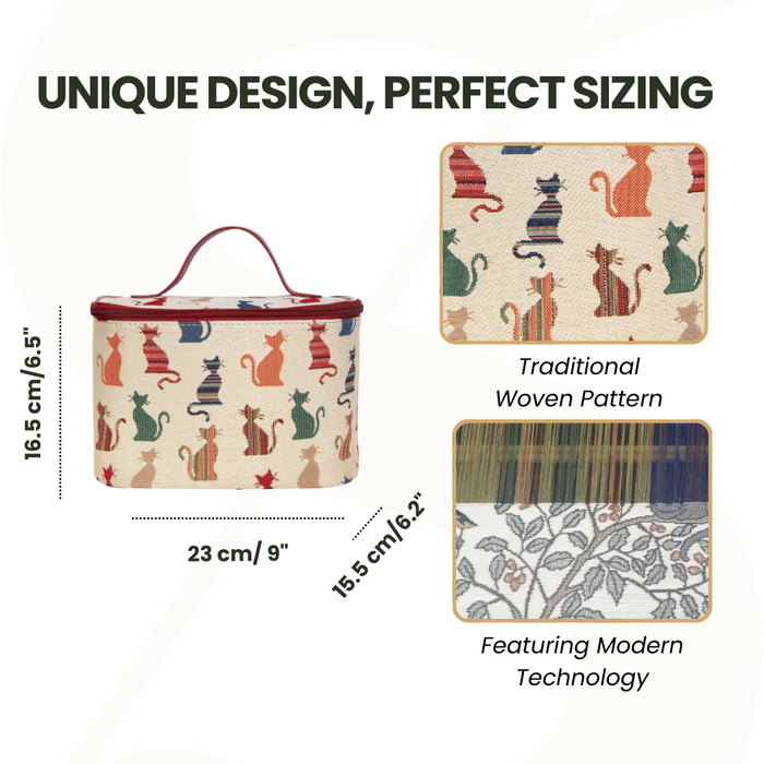 TOIL-CHEKY | CHEEKY CAT TOILETRY VANITY TRAVEL BAG