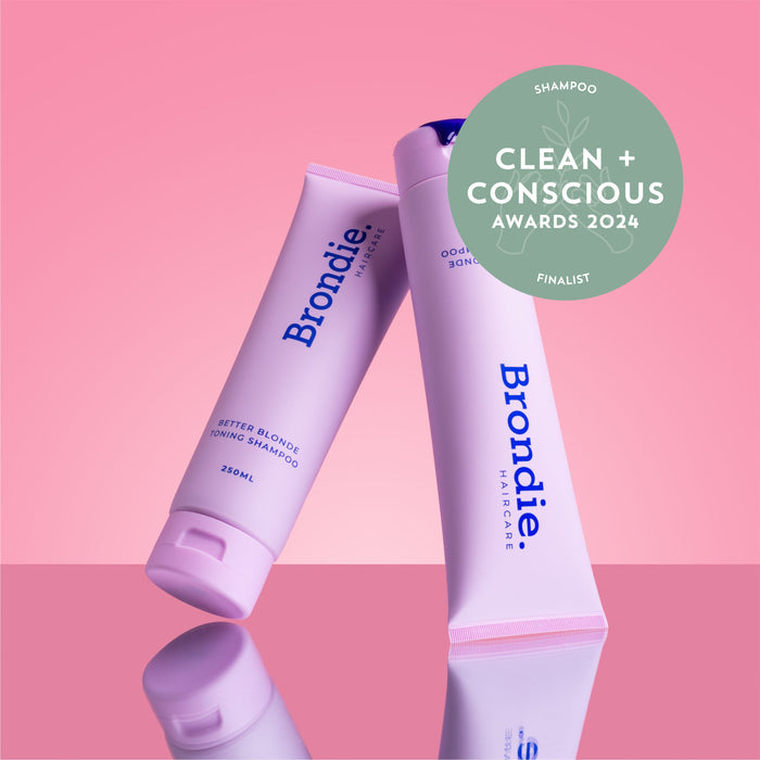 The best blonde toning shampoo and conditioner for blonde hair. Suitable for dandruff and oily prone scalps. Dandruff shampoo and conditioner. Purple toned shampoo and conditioner.