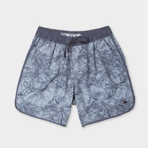 Toothy Grunge Volleyshort - Charcoal by Flomotion