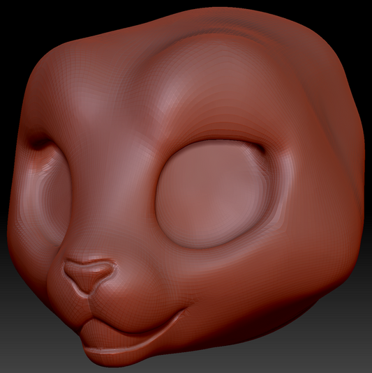 True Kemono Tiger Static Jaw Head Base