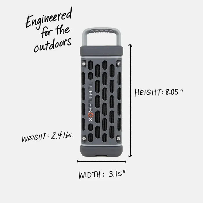 Turtlebox Audio TB-RANG-G1-TAN-1 Ranger Rugged Waterproof Bluetooth Speaker in Tan Engineered for the outdoors