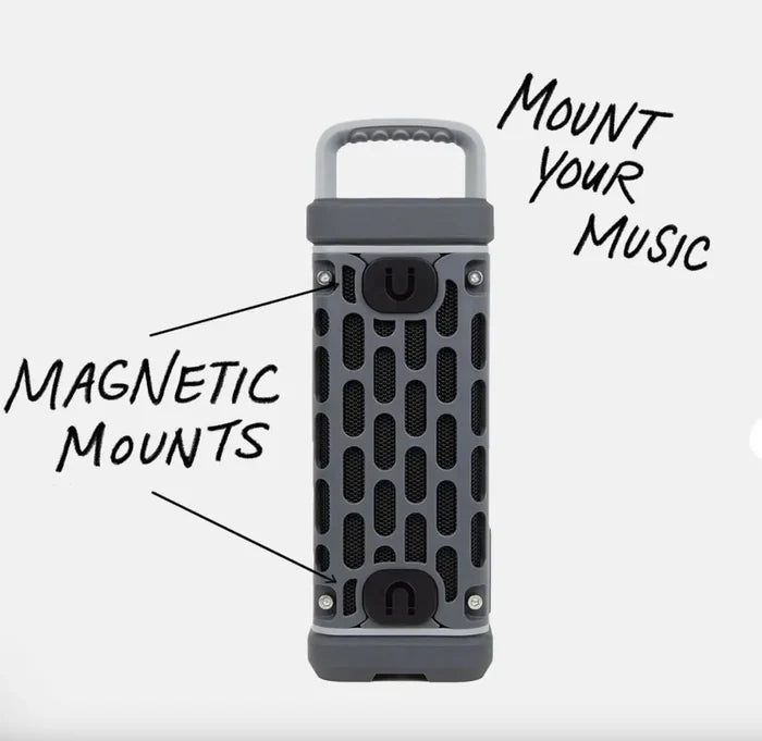 Turtlebox Audio TB-RANG-G1-TAN-1 Ranger Rugged Waterproof Bluetooth Speaker in Tan magnetic mounted speaker
