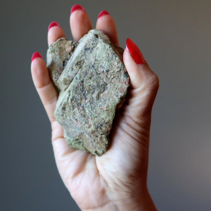 Unakite Raw Crystal Expression Creation Stone
