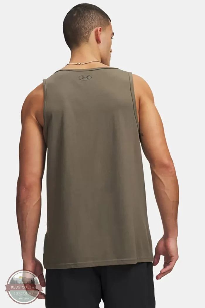 Men's Under Armour 6014691-390 UA Freedom 1776 Tank Top Marine OD Green/White back view