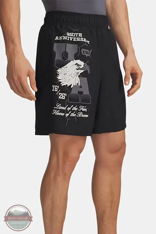 Under Armour 6014692 UA Freedom Woven 1776 Men's Shorts in black