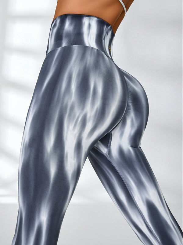 Unique Colorful Hot Tie-dye Scrunch Bum Leggings