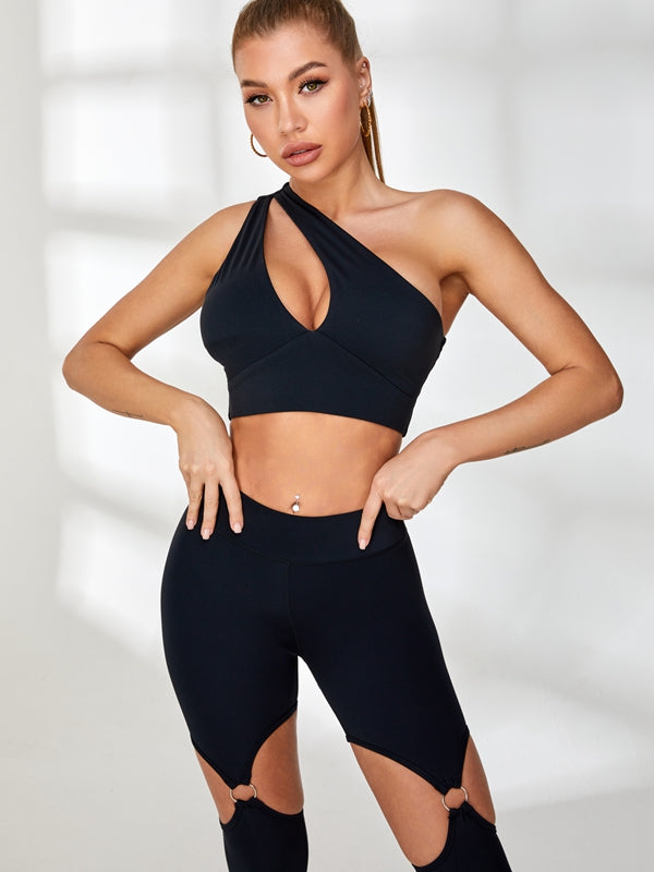 Unique Cutout High-rise Leggings