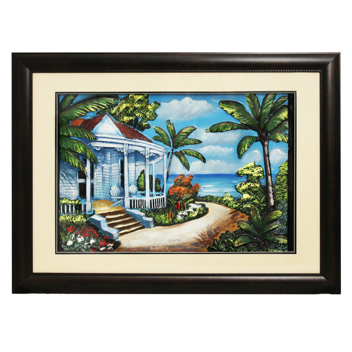 Urban Designs 2-Piece 3-D Set Artisan Wall Art - Tropical Beach House