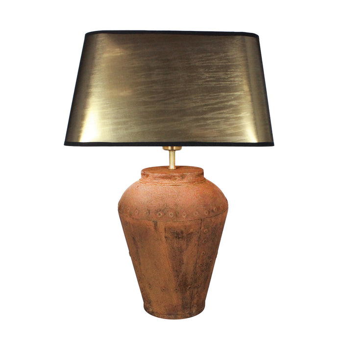 Urban Designs 23-Inch Rusted Bronze Metal Table Lamp