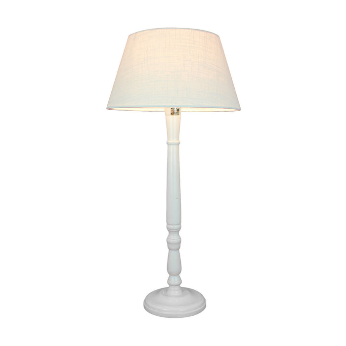 Urban Designs 25-Inch Pole Whitewashed Wood Table Lamp