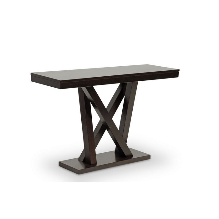 Urban Designs 30-Inch Everdon Dark Brown Modern Sofa Table