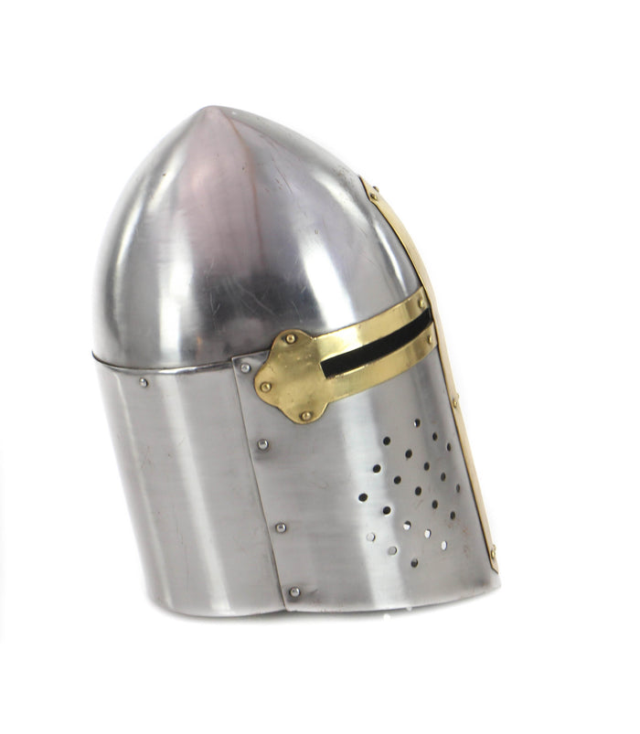 Urban Designs Antique Replica Full-Size Metal Crusader's Helmet