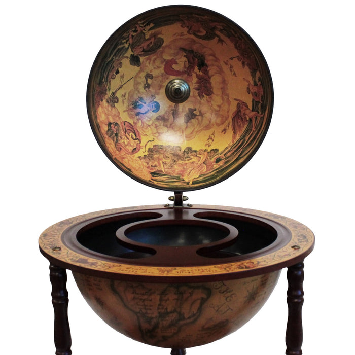 Urban Designs Antique Reproduction Sixteenth-Century Italian Old World Globe Bar