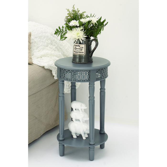 Urban Designs California Collection Wood Round Side Table