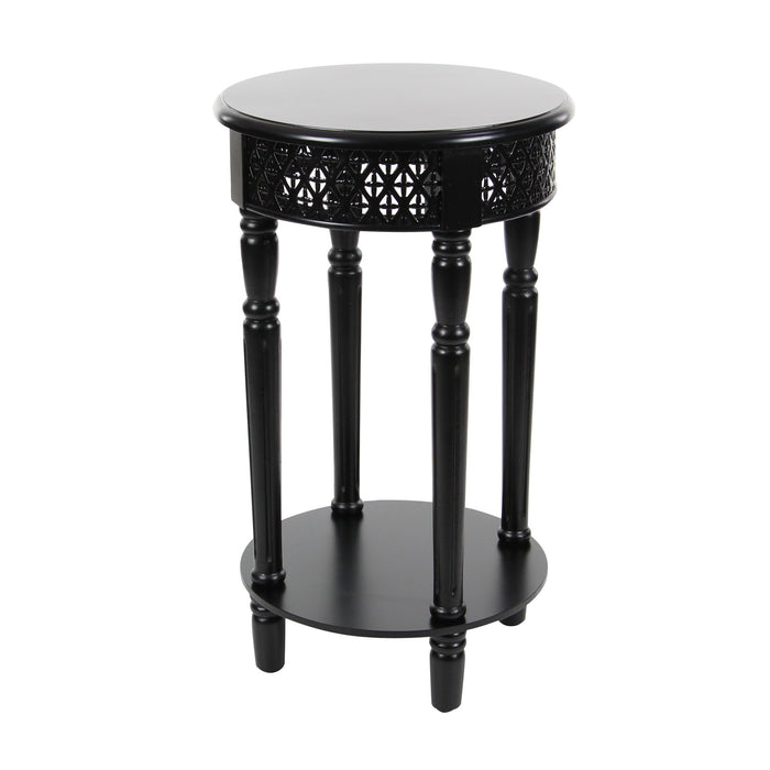 Urban Designs California Collection Wood Round Side Table