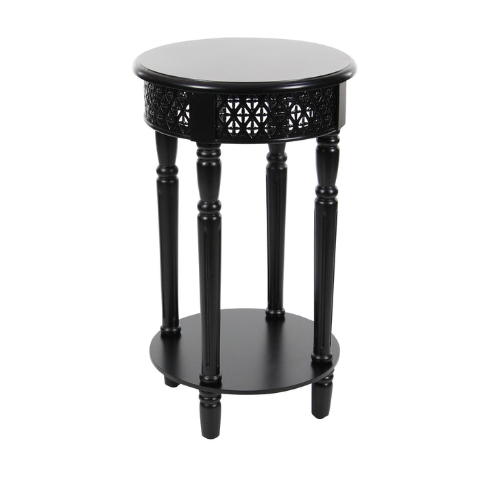 Urban Designs California Collection Wood Round Side Table
