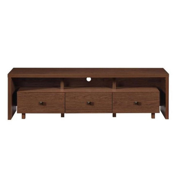 Urban Designs Elegant TV Stand For TV Up To 75 with Storage - Hickory