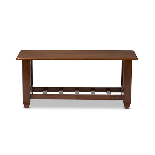 Urban Designs Larissa Modern Classic  Cherry Finished Brown Wood Coffee Table