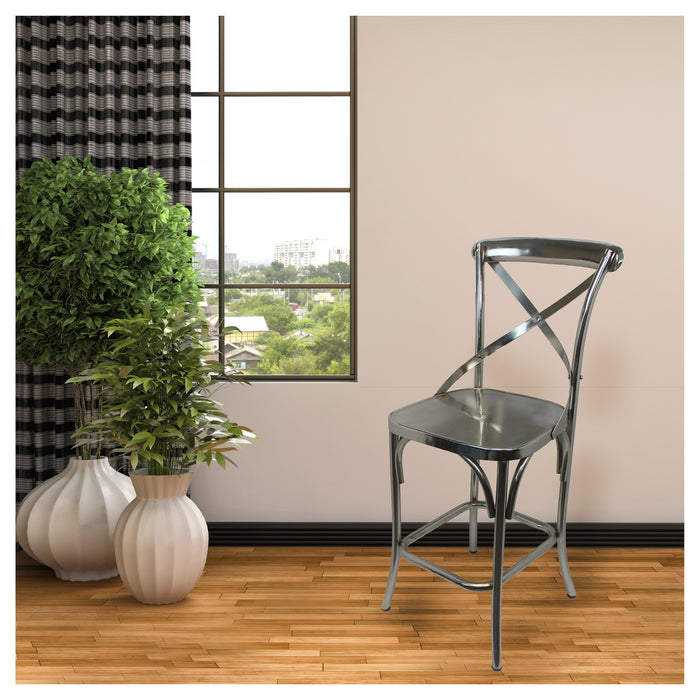 Urban Designs Maxen 41-Inch Solid Metal Barstool