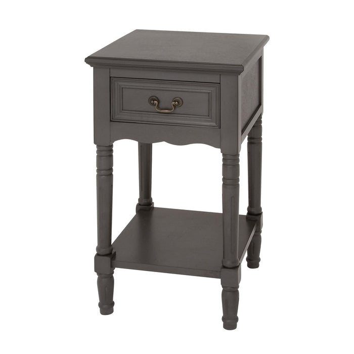 Urban Designs Solid Wood Night Stand Table - Grey