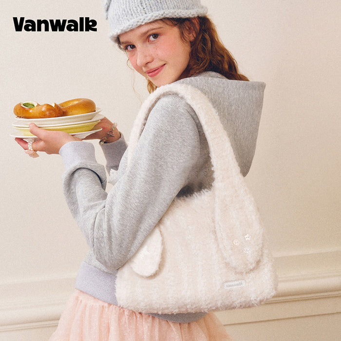 VANWALK Cocoa Pie Series Coquette Long Handle Bunny Ear Shoulder Bag V3108