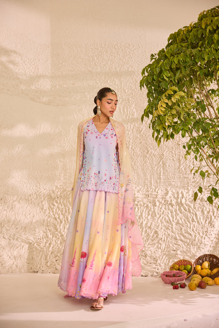 Varnima Chanderi Lehenga Set