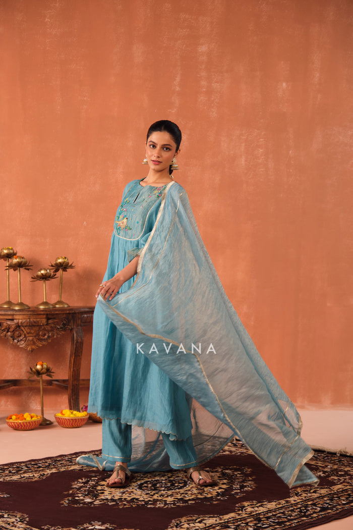Varuna Chanderi Kurta Set