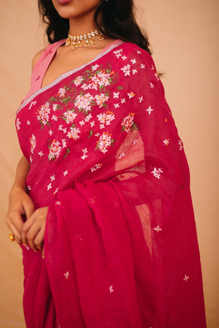 Vasant Linen Sari