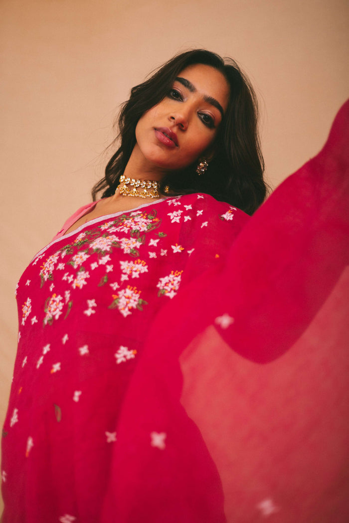 Vasant Linen Sari