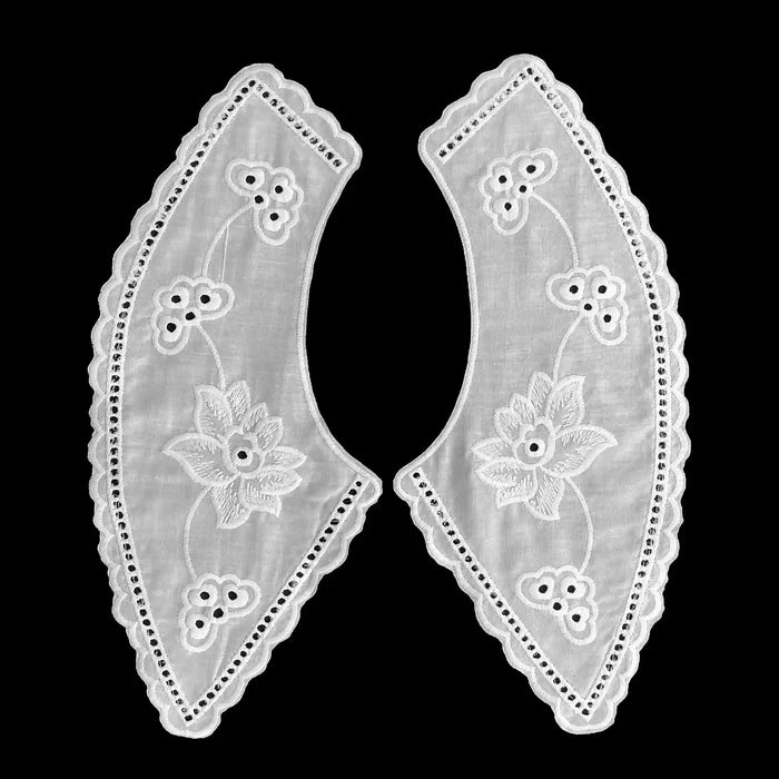 Statement Venice Lace Peter Pan appliqué crafted in rich lace design with elegant curved detailing