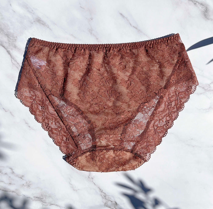 Viola High Waist Bikini | Brown