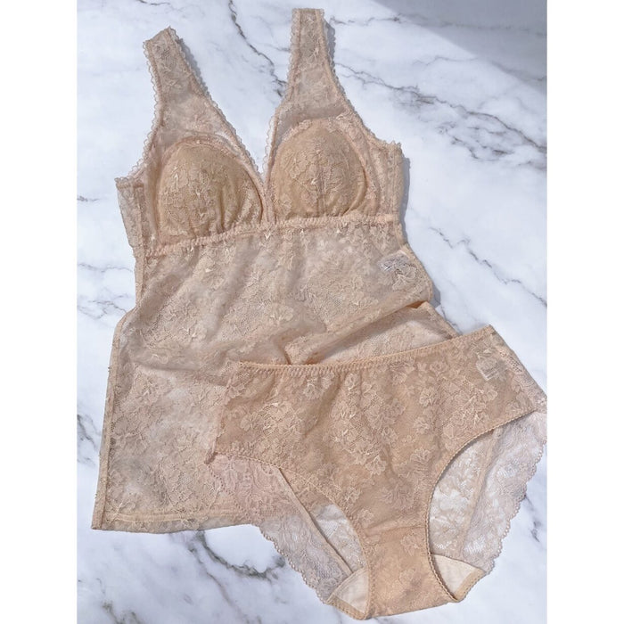 Viola High Waist Bikini | Nude Pink