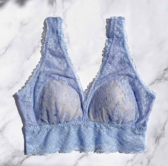 Viola Long Bralette | Blue