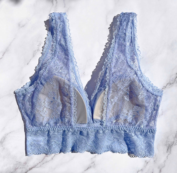 Viola Long Bralette | Blue