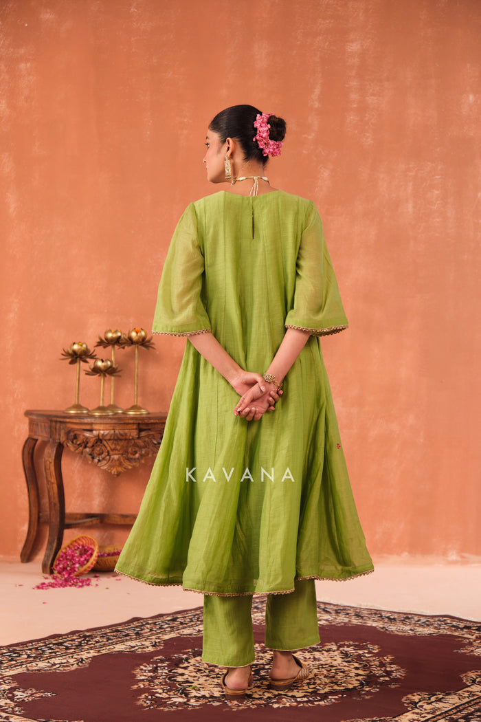 Vrinda Chanderi Kurta Set
