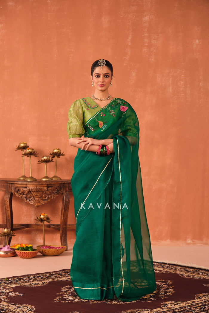 Vrinda Silk Organza Sari