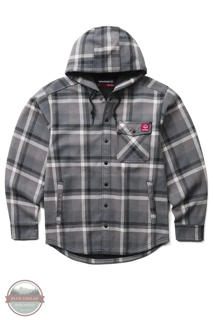 Wolverine W121324E-043 Bucksaw ll Hooded Shirt Jacket Big & Tall front view