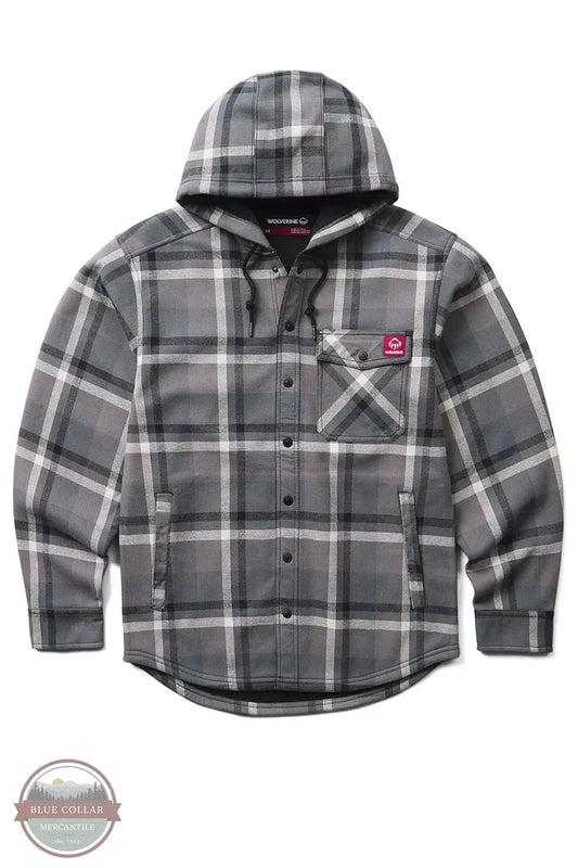 Wolverine W121324E-043 Bucksaw ll Hooded Shirt Jacket Big & Tall front view