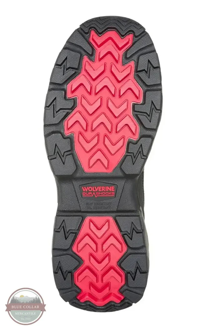 Wolverine W251133 Men's Alpha Infinity Durashock Composite Toe Work Boot in Dark Coffee bottom sole view
