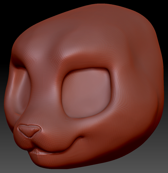 Western Kemono Feline Head Base Variant 6